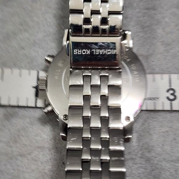 Michael Kors Women's Ritz Chronograph Watch Model #MK5020 3 Sub Dials Stainless - Picture 10 of 16